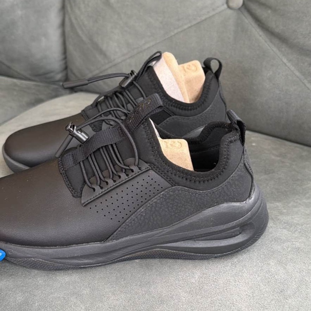 Sleek Black Women's Sneakers